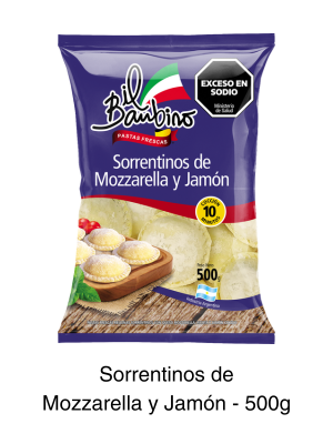 Sorrentinos de Mozarella y Jamón de Il Bambino
